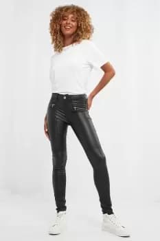 Rocker Chick Faux Leather Trousers