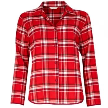 Cyberjammies Printed Long Sleeve Pyjama Set - Burgundy Check