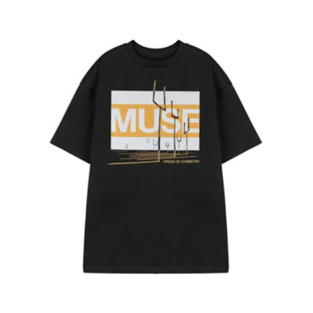 Muse Muse Short Sleeved T-Shirt in Black Size: Small Black S Unisex 5063203926633