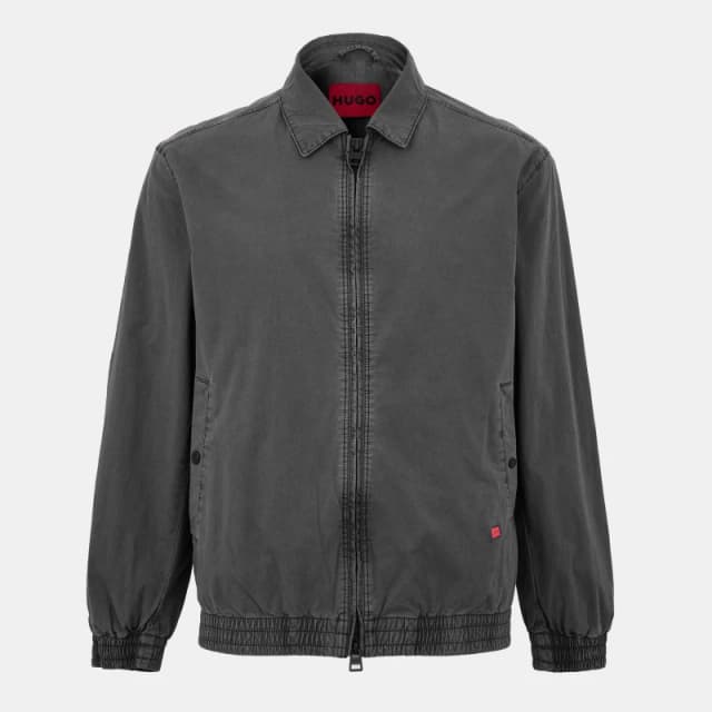 Hugo Mens Weather-Resistant Streamlined Fit Softshell Jacket Dark Grey male 34 (44)