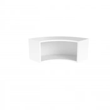 Reception Modular Corner Hutch Unit - White