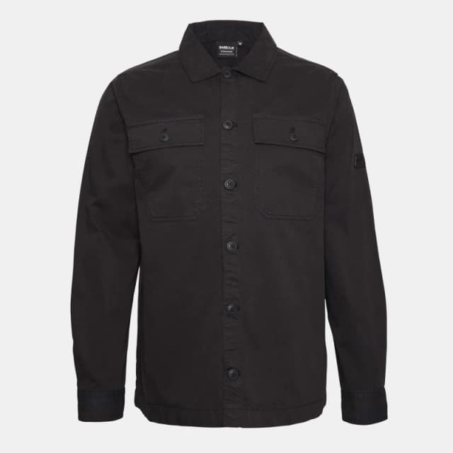 Barbour International Arlo Cotton-Twill Overshirt - M Black Shirts male MOS0390BK31 M