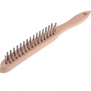 Faithfull Stainless Steel Scratch Wire Brush 2 Rows