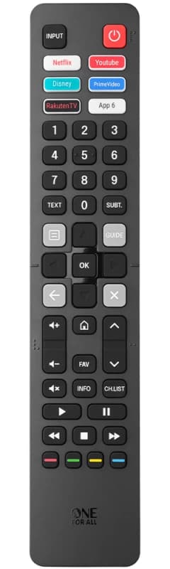 One For All URC 4916 remote control TV Press buttons