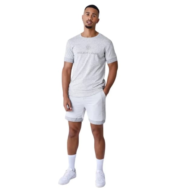 Project X Paris Printed shorts Project X Paris Labyrinthe Gris Male XL