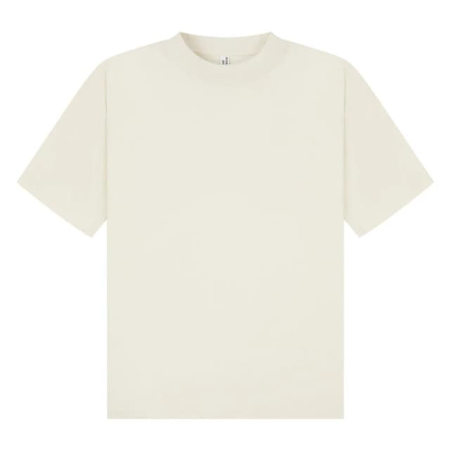 Casual Classics Mens Combed Ringspun Cotton Boxy Oversized T-Shirt in Ecru Size: XS Ecru Male XS