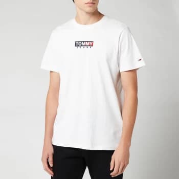 Tommy Jeans Mens Entry Print T-Shirt - White - L