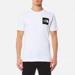 The North Face Mens Short Sleeve Fine T-Shirt - TNF White/TNF Black - XXL - White