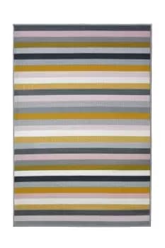 Melrose Textiles Homemaker Maestro Multicoloured 120x170cm Stripe Rug