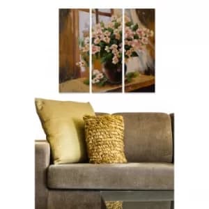 MDF244773187 Multicolor Decorative MDF Painting (3 Pieces)