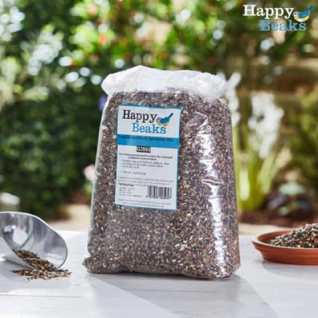 Garden Gear Happy Beaks Premium Goldfinch Bird Seed Food Mix (5Kg) High Energy Feed For Wild Garden Birds