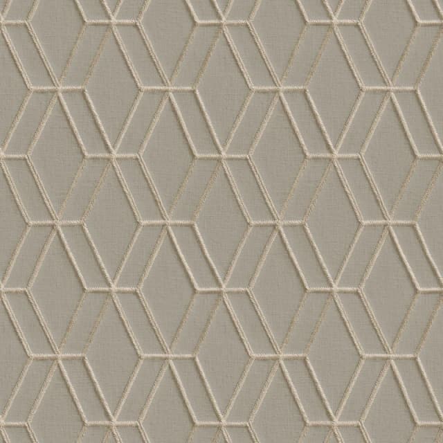 Design ID DID Embroidery Stitch Diamond Taupe & Gold Wallpap Wallpaper One Size Multi 42322269000