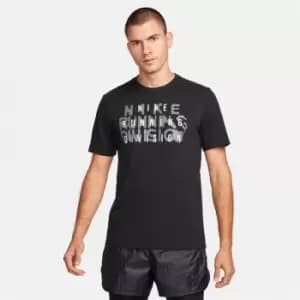 Nike Dri-FIT Mens Run Division T-Shirt - Black