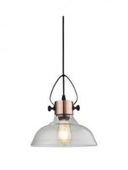 Lorne Glass Copper Pendant