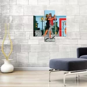 3MDF-034 Multicolor Decorative MDF Painting (3 Pieces)