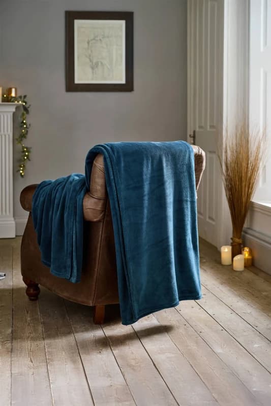 Deyongs The Big One - Fleece Throw 230X270Cm Legion Blue WMWOS Unisex