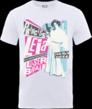 Star Wars Princess Leia Rock Poster T-Shirt - White - L