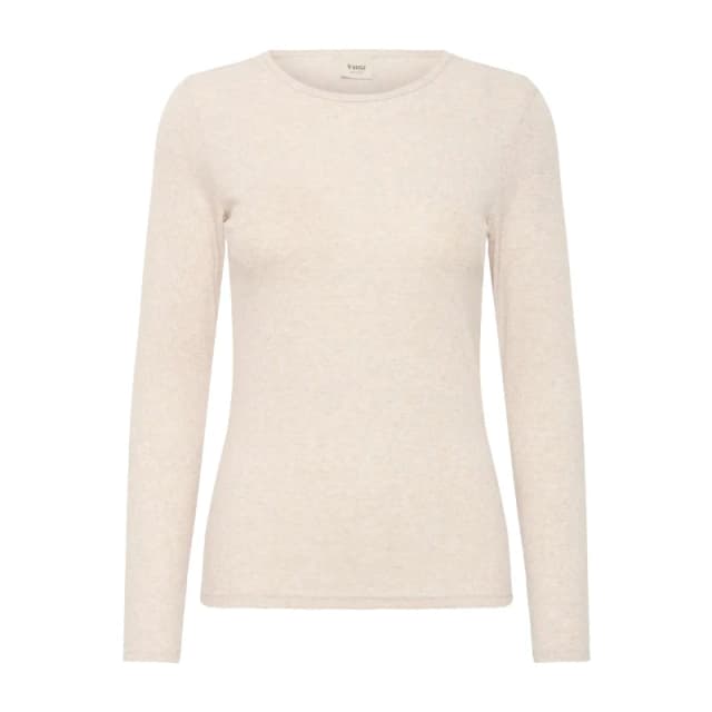 fransa Womens T-Shirt fransa Hozana 1 Beige Female XL