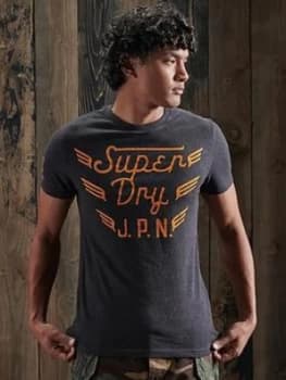 Superdry Copper Label T-Shirt, Dark Grey Size M Men