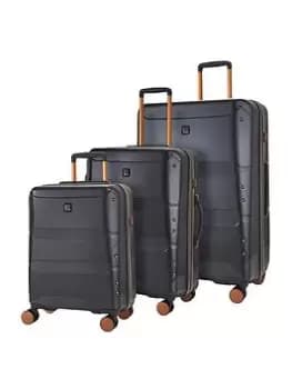 Rock Luggage Mayfair UYVHM 8 Wheel Spinner Charcoal Suitcase 3Pcs Set