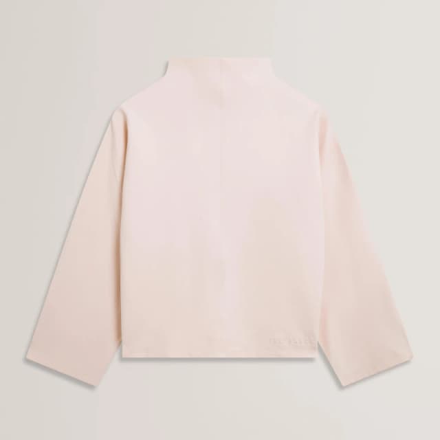 Ted Baker Funnel Neck Sweatshirt Pink female 6 (2X)