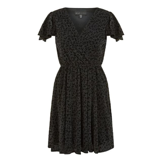 Mela London Mela Wrapover Dress - Black 8