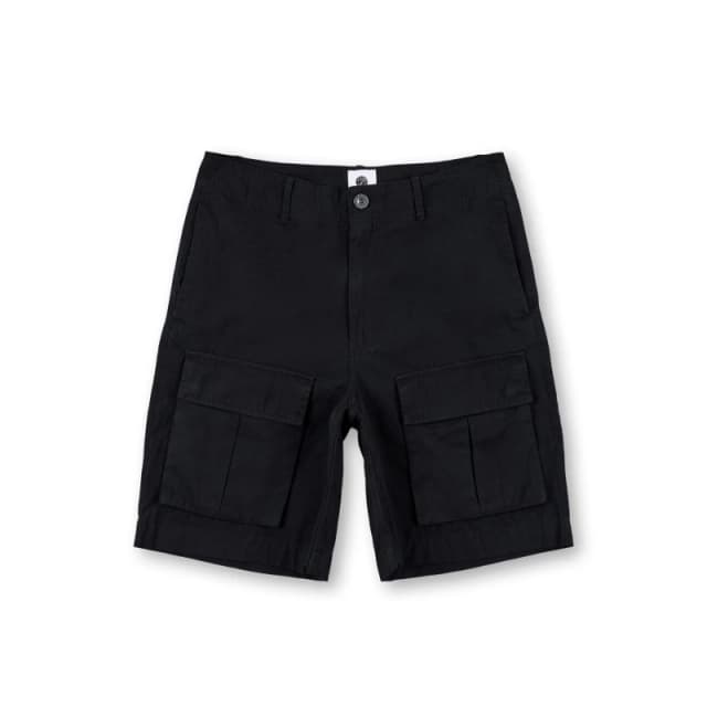 Pretty Green Mens Brentwood Cargo Shorts Black male 30