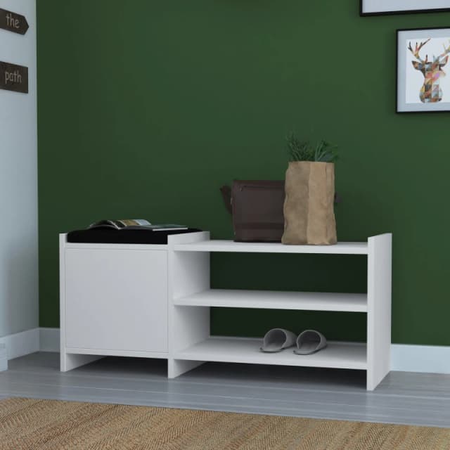 GFW Munslow Hallway Storage Unit in White White Unisex