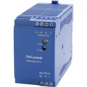 TDK-Lambda DRB-100-24-1 Rail mounted PSU (DIN) 24 V DC 4.2 A 100.8 W 1 x