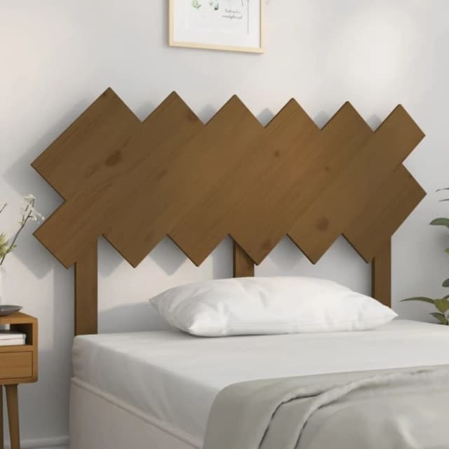 Vidaxl Bed Headboard Honey Brown 122.5X3X80.5cm Solid Wood Pine, Brown 819213