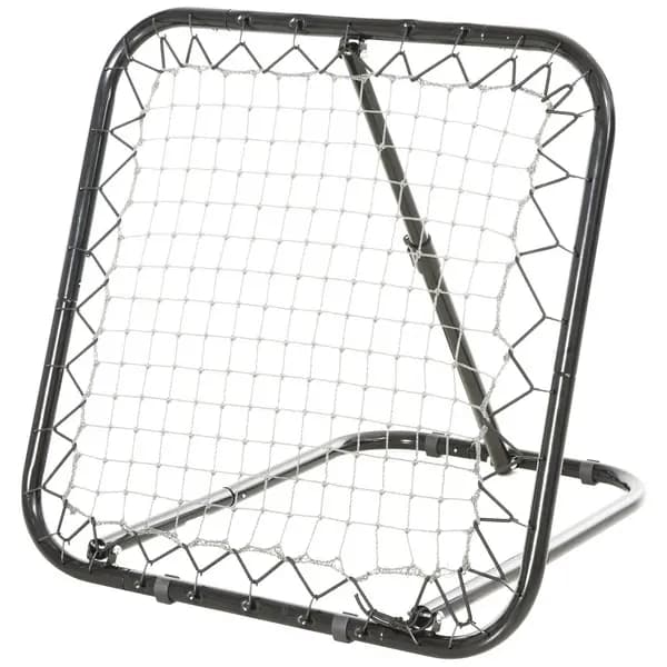 HOMCOM Angle Adjustable Rebounder Net Goal Training Set Football, Baseball Black