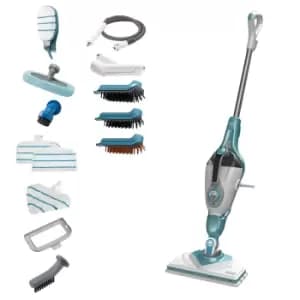 Black & Decker BHSM1610DSM-GB 1600W Steam Mop & 15 Accessories - White