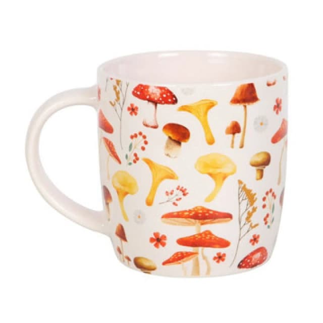 Something Different Something Different Mushroom All-Over Print Mug in Orange Orange One Size Unisex 5063527008312
