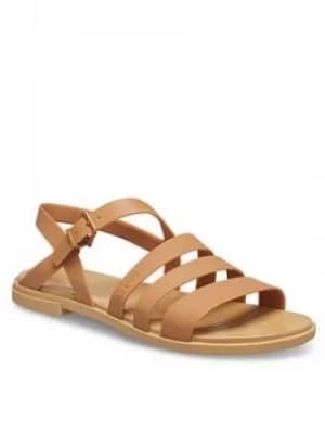 Crocs Tulum Flat Sandal Gold, Size 7, Women
