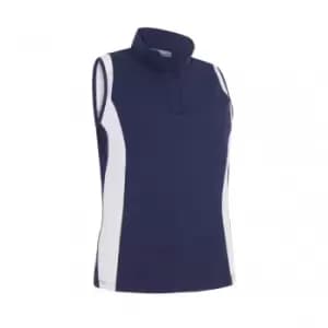 Callaway 2022 Ladies COLOURBLOCK SLEEVELESS POLO PEACOAT - M