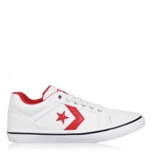 Converse Distrito Junior Boys Trainers - White/Red
