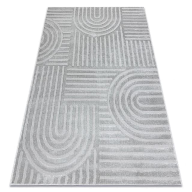 RugsX Carpet Balance 1918 Grey - Geometric, Structural, Glamour 160X220 Cm
