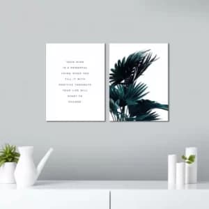 2P3040MDFCIZ-008 Multicolor Decorative MDF Painting (2 Pieces)