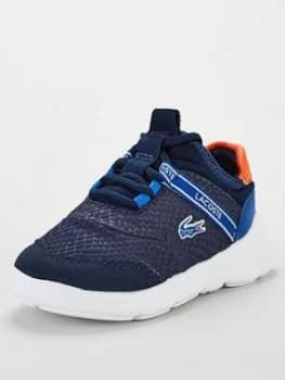 Lacoste Infant LT Dash 319 1 Trainers - Navy/Blue, Navy/Blue, Size 3 Younger