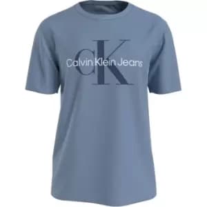 Calvin Klein Jeans Seasonal Monologo Tee - Blue