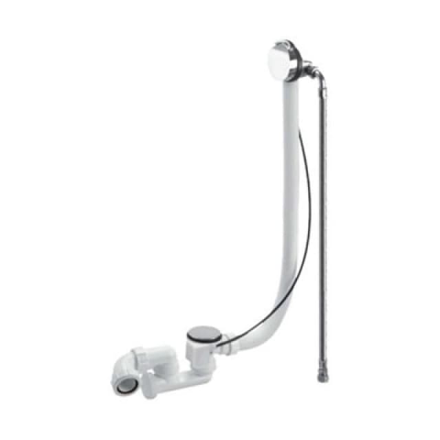 McAlpine HCN3365UK Chrome Plated Brass Bath Filler and Overflow White