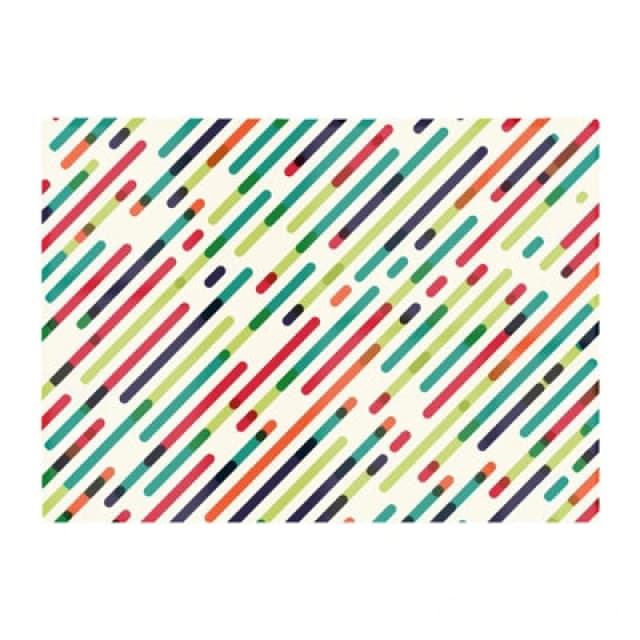 Warren Reed Designer Coloured Diagonal Abstract Pattern Glass Chopping Board