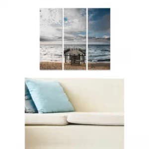 MDF135437124 Multicolor Decorative MDF Painting (3 Pieces)