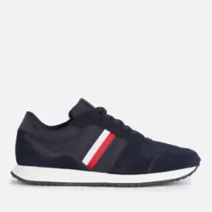 Tommy Hilfiger Mens Evo Mix Running Style Trainers - Desert Sky - UK 8