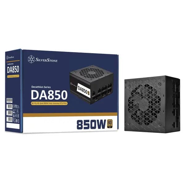 Silverstone Decathlon DA850 Gold 850W Modular Power Supply 80 Plus Gold