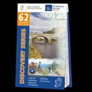 Map of County Carlow, Wexford and Wicklow: OSI Discovery 62