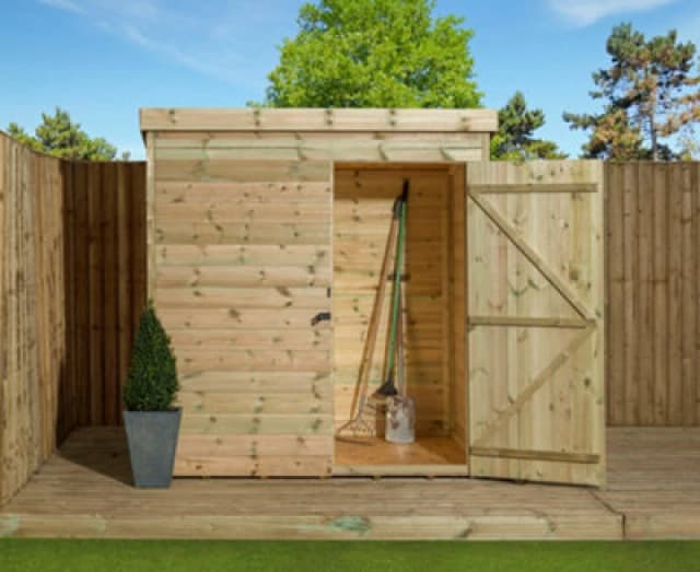 Empire Sheds Empire 1000 Pent 6X4 Pressure Treated Tongue And Groove Wooden Garden Shed Door Right (6' X 4' / 6ft X 4ft) (6X4)