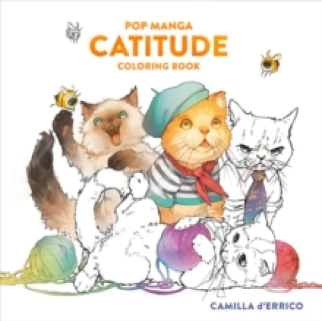 Pop Manga Catitude Coloring Book Multiple-component retail product, part(s) enclose