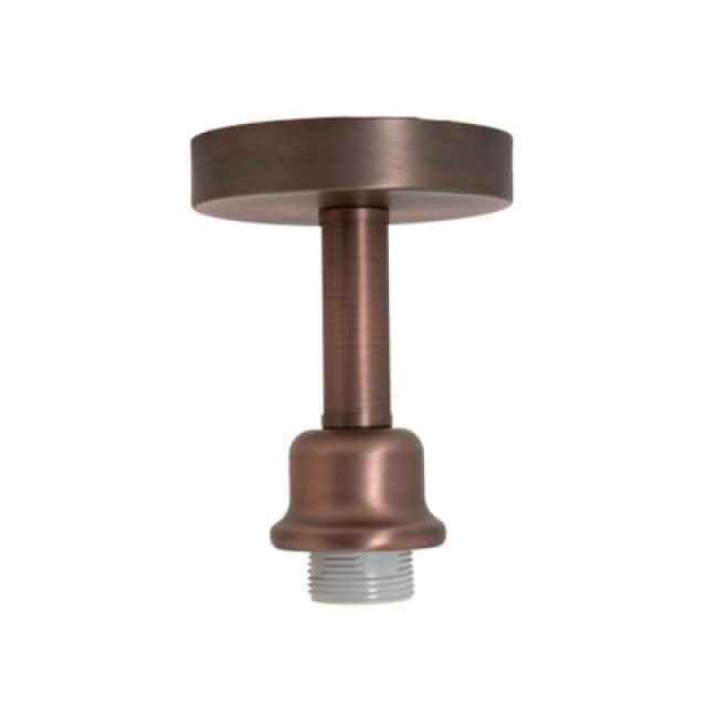 Happy Homewares Contemporary Designer Short Semi Flush Antique Copper Ceiling Light