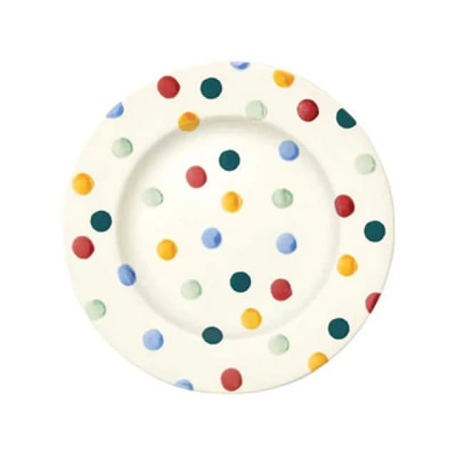 Breakfast/salad Plate: 1 X 21.5Cm Emma Bridgewater Side Plate Plate Polka Dot, Ceramic